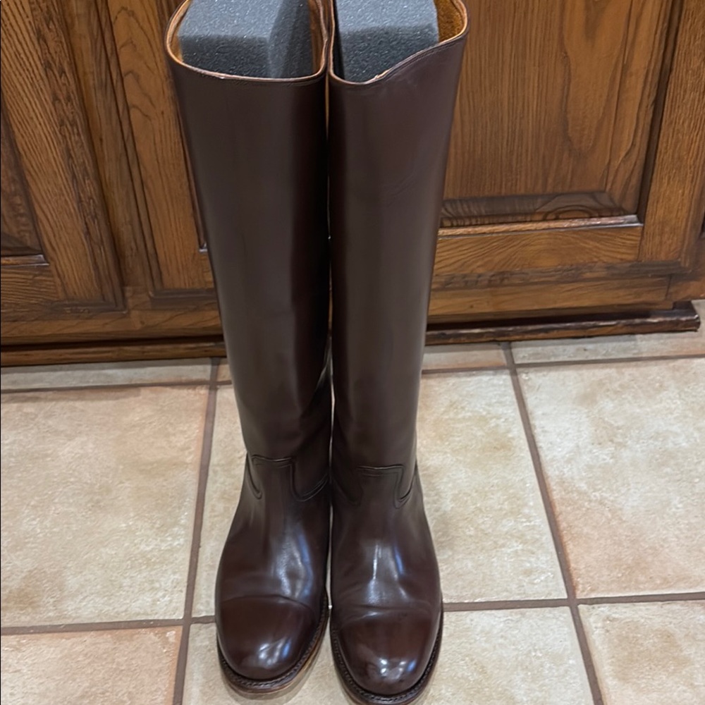 Brown Leather Riding Boots